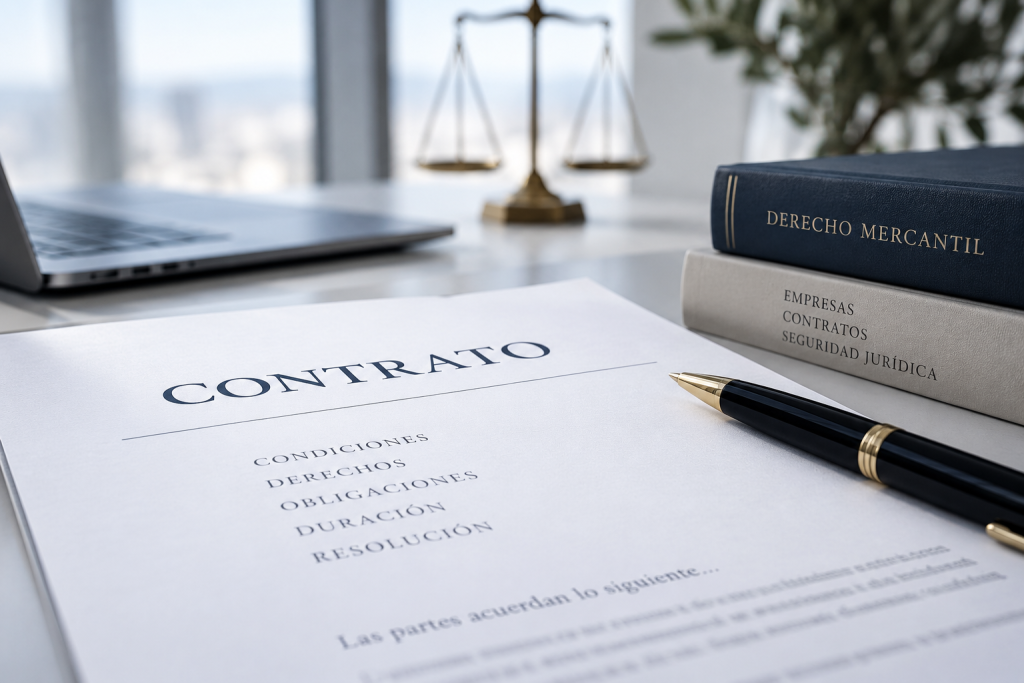 Contrato mercantil entre empresas
